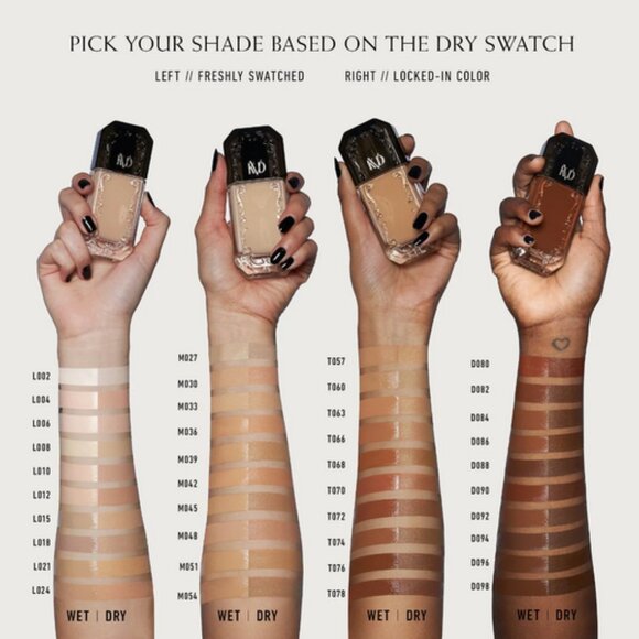 🆕 NIB🍎 KVD Good Apple Non-Comedogenic Full-Coverage Serum Foundation Light 021 - Picture 2 of 5